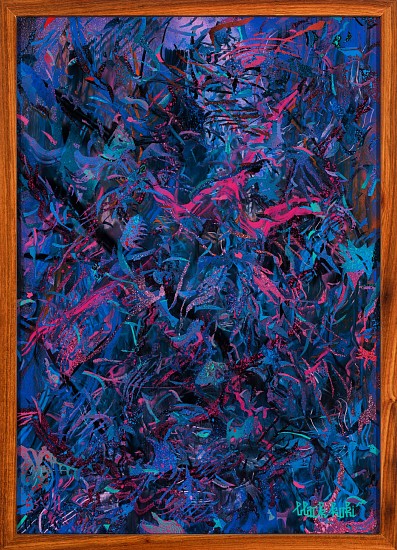 Black Koki, Manifest Destiny
spraypaint on glass