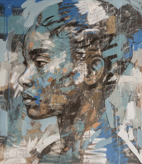 Lionel Smit, Quiet Surge
oil & spraypaint on canvas