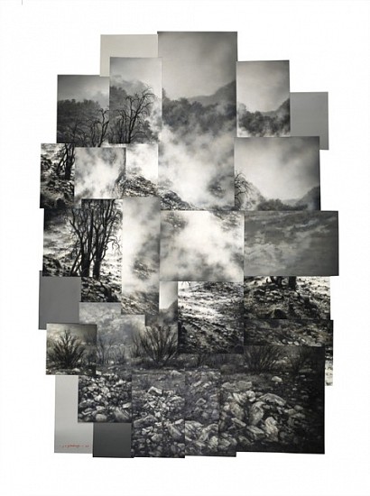 Jaco van Schalkwyk, Shift
oil on paper collage