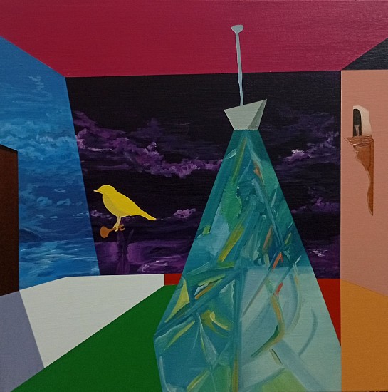 Blessing Blaai, Chandeliers: The Light House
oil & acrylic on canvas