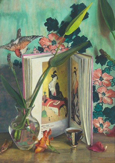 Weyers du Toit, Paper Sparrow over Hibiscus Tea
oil on board