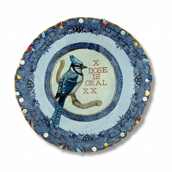 Francke Gretchen Crots, Mutual Intelligibility
electric fired earthenware,underglaze,transparent glaze,gold lustre,M.O.P lustre, metallic gold on glaze paste