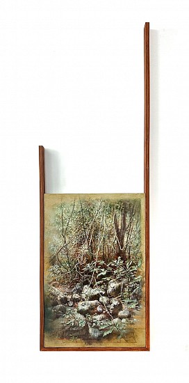 Jaco van Schalkwyk, Teaching Stones II
oil on canvas and wood