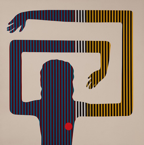 Liberty Battson, Grasping For The Truth
2k automotive paint on canvas