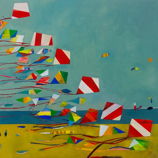 Louise Mason, Kites
oil on board