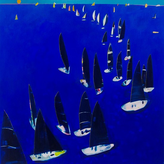 Louise Mason, Blue Idyll
oil on board