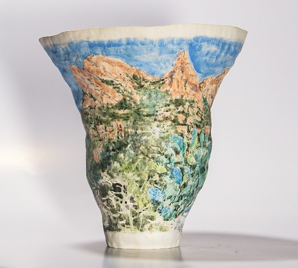 Karlien van Rooyen Michael Beckurts, Carrying Capacity
stoneware ceramics with sgraffito underglaze,acrylic paint