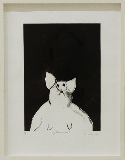Wilma Cruise, Pig Progression I
mixed media on cotton paper