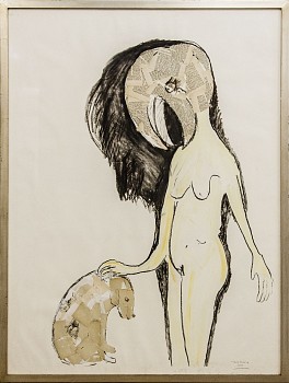 hadeda with dog gkac