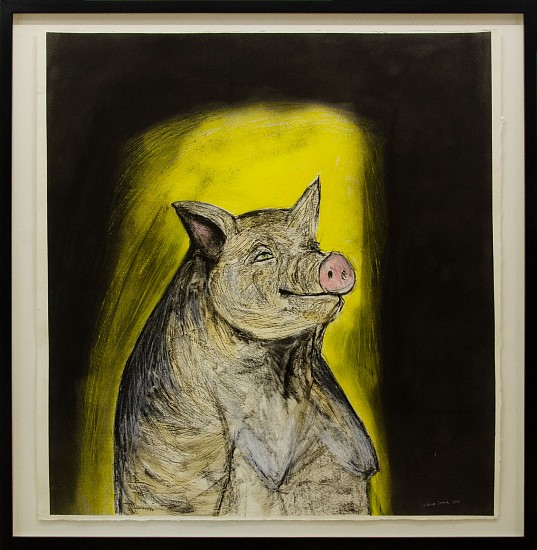 Wilma Cruise, The Pig
mixed media on paper