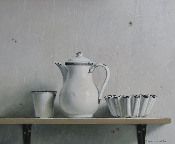 Diane McLean, White Still Life
oil on canvas