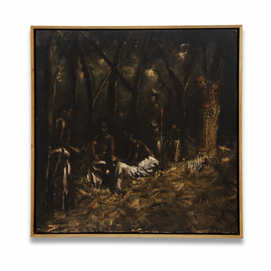 Anele Pama, Elihlathi Alma Ntlaka (The Forest Has No Secrets Anymore)
oil on canvas