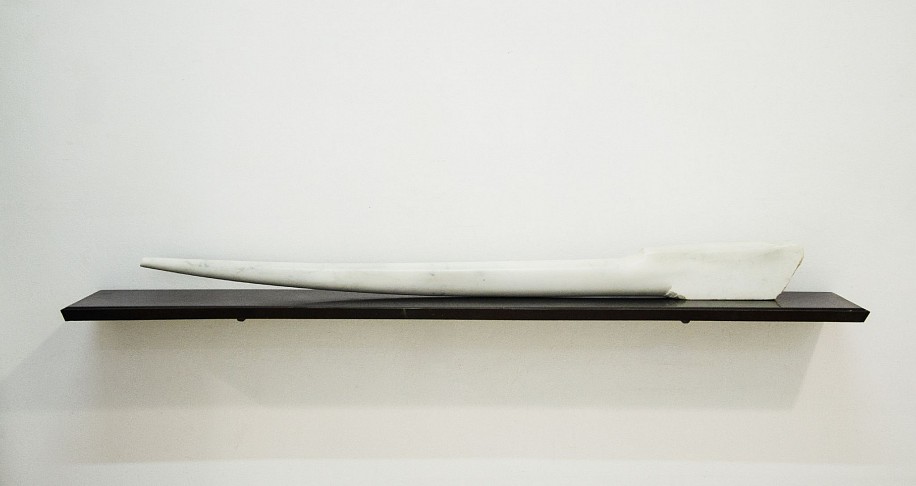Richard John Forbes, Sting
carrara marble on Yakisugi preserved wooden stand