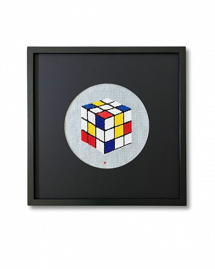 Nicki Friedlein, Piet's Rubikon
+/-15,000 stitches, cotton embroidery yarn