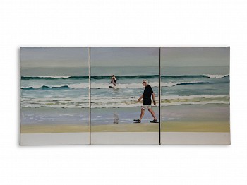 l vermeulen at the seaside oil on canvas 3x30x21cm 2025 gkac16441