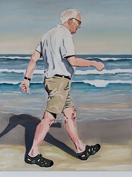 l vermeulen on his way oil on canvas 2025 101x76 cm gkac