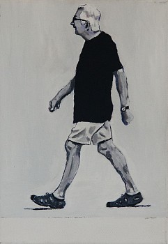 l vermeulen the black shirt oil on canvas 30x21 cm 2025 gkac