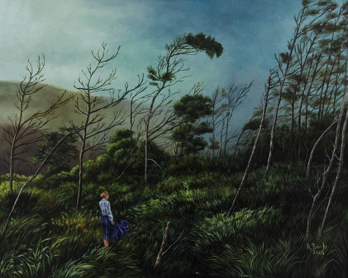 Angela Banks, The Quiet Edge Of Elsewhere
oil on canvas